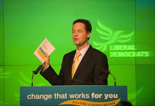 A trail of broken promises and why voters learned never to trust Nick Clegg …