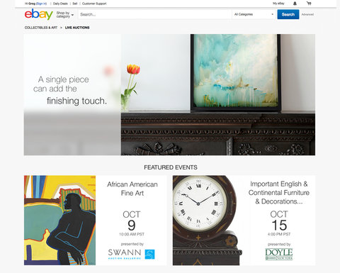 EBay Opens Fine Art Live-Auction Sites, for Second Time