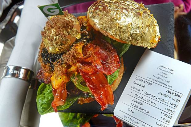 Why is this burger $1770? Beluga caviar, lobster, gold leaf and more