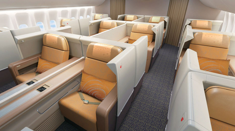 Photos: Inside Air China's Boeing 747-8 first, business class