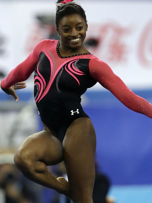 Simone Biles' gymnastics world championships gold rush