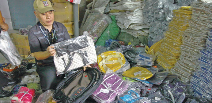 Customs seizes 1bn pesos worth fake luxury goods