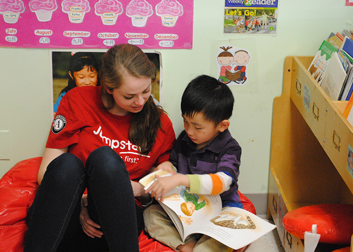 Jumpstart BC Volunteers Promote Literacy In Local Preschools