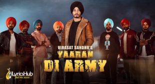 YAARAN DI ARMY LYRICS – VIRASAT SANDHU