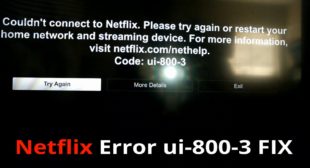 How to Troubleshoot the Error Code UI-800-3 Issue of Netflix – BookMcAfee