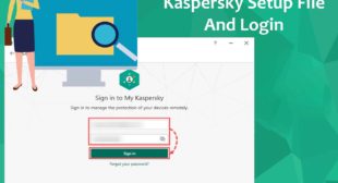 Kaspersky Antivirus setup file and login into account