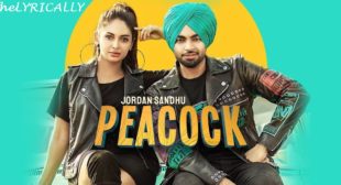 Jordan Sandhu  Lyrics Peacock