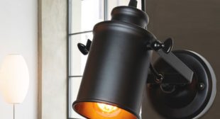 Use Loft Style Iron Wall Lights in Kitchen and Living Room to Get Light in Style