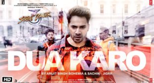 Dua Karo Lyrics in hindi | Street Dancer 3D | Arijit Singh, Bohemia, Sachin- Jigar