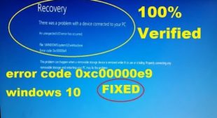 HOW TO FIX 0XC00000E9 ERROR CODE ON WINDOWS 10?