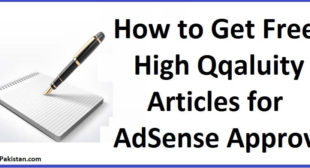 Get Unique articles for Google AdSense Approval,