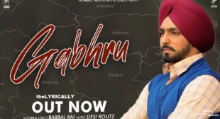 Gabhru Song Lyrics Babbal Rai