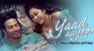Abhay Jodhpurkar & R Naaz – Yaad Aayega Lyrics