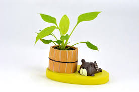 Bull Dog Design Animal Planter Trendy Design