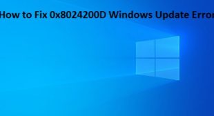 How to Fix 0x8024200D Windows Update Error?