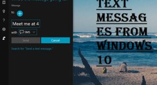 How to Send Text Messages from Windows 10?