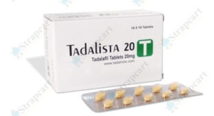 Tadalista 20 (Tadalafil online) | cheap Tadalista at Strapcart