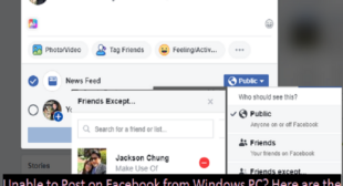 Unable to Post on Facebook from Windows PC? Here are the Fixes – Blog Search