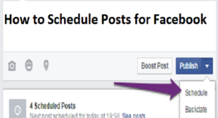 How to Schedule Posts for Facebook