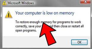 Computer Low on Memory on Windows 10?