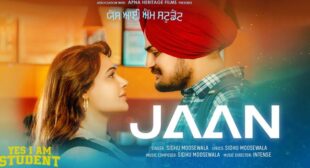 Lyrics of Jaan by Sidhu Moose Wala