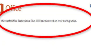 How to Fix MS Office Encountered an Error during Setup?